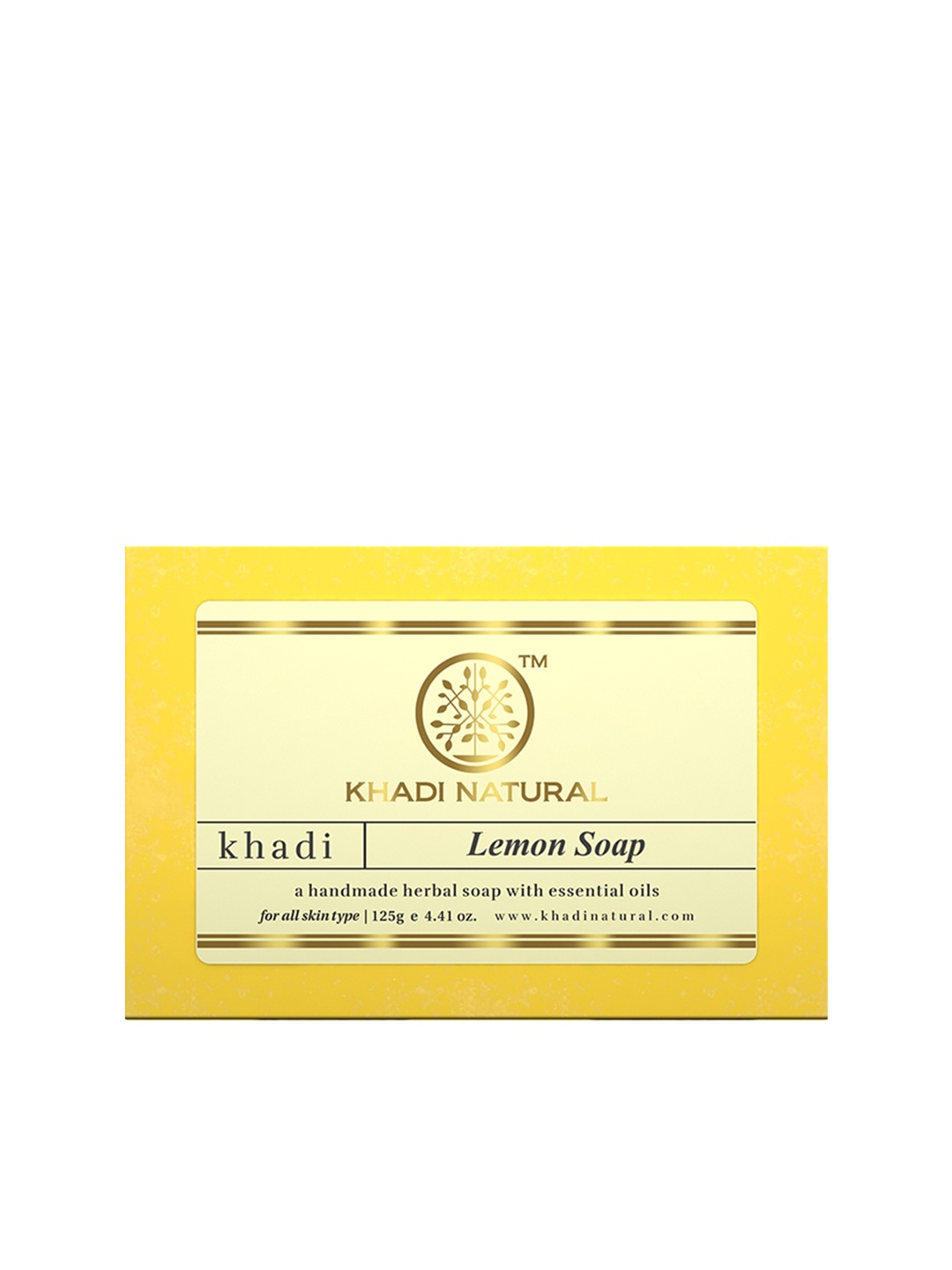 

Khadi Natural Unisex Handmade Lemon Soap, Yellow