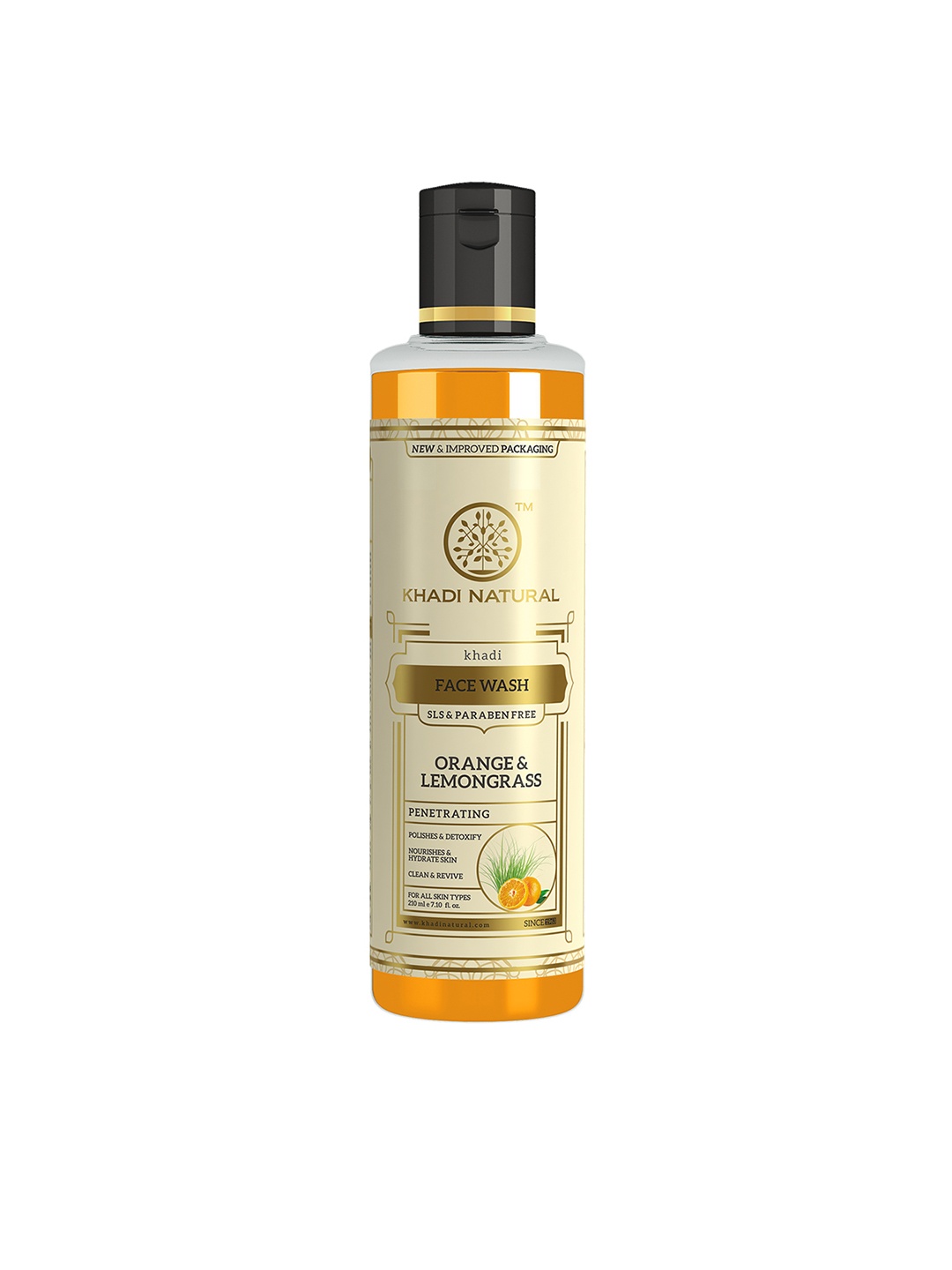 

Khadi Natural SLS & Paraben Free Orange & Lemongrass Face Wash - 210ml