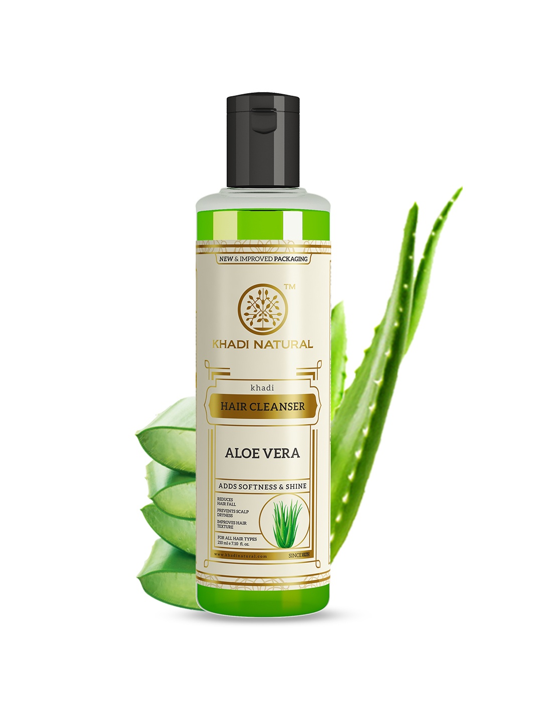 

Khadi Natural Aloevera Hair Shampoo Cleanser - 210ml, Green