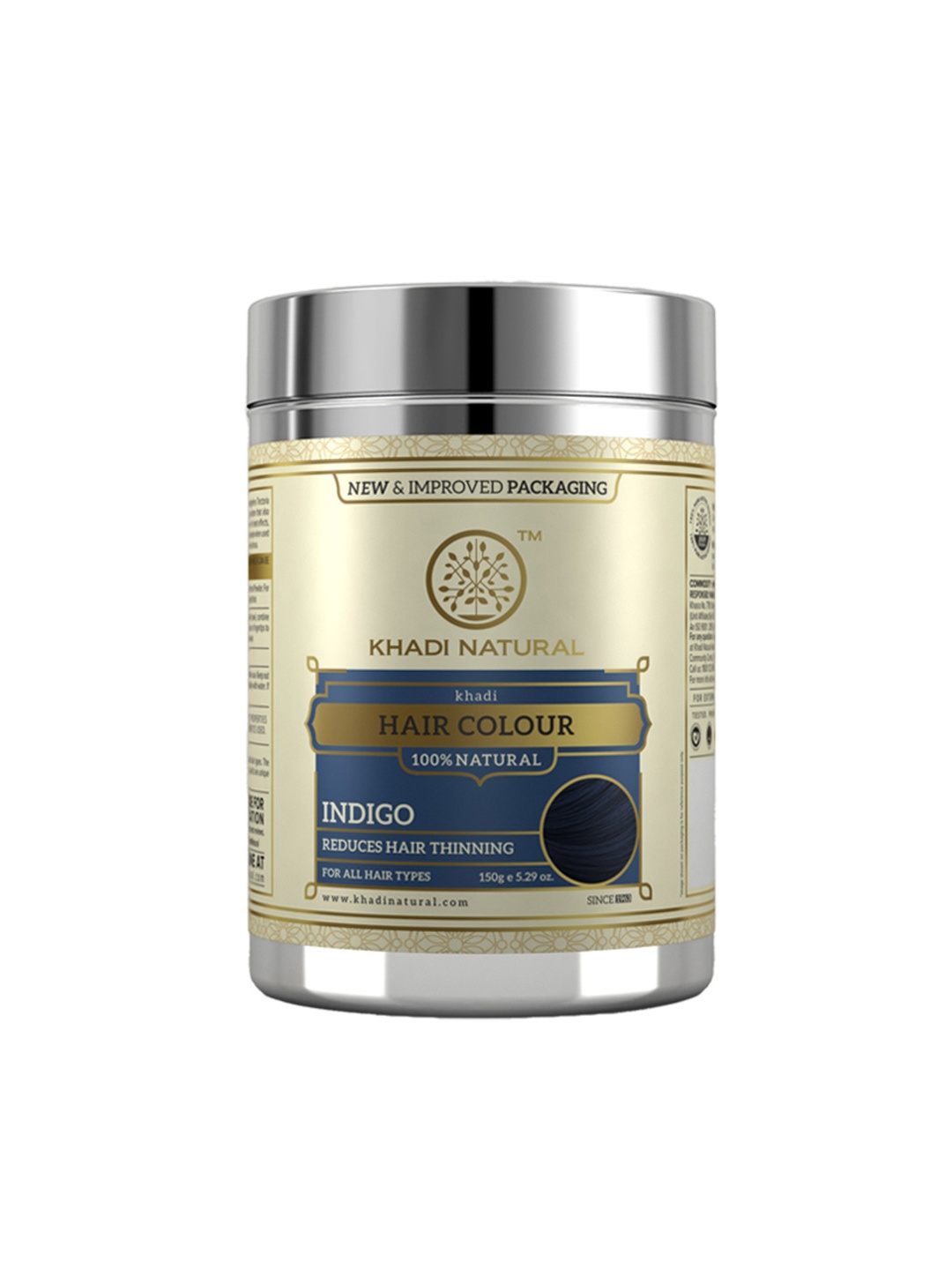

Khadi Natural Unisex Indigo Herbal Sustainable Hair Colour, Blue