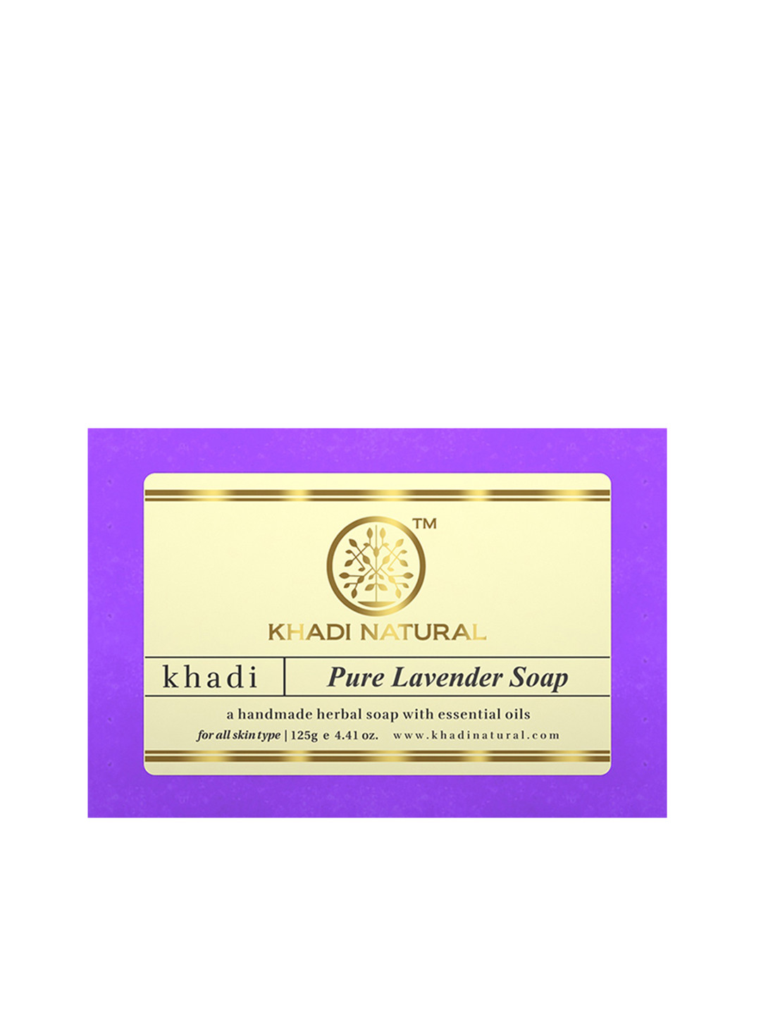 

Khadi Natural Unisex Handmade Pure Lavender Soap, Purple