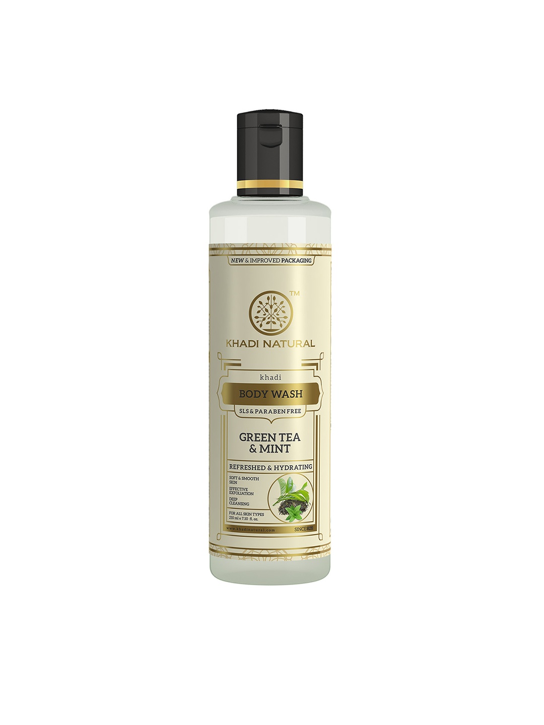 

Khadi Natural Unisex Green Tea & Mint Sustainable Herbal Body Wash 210ml
