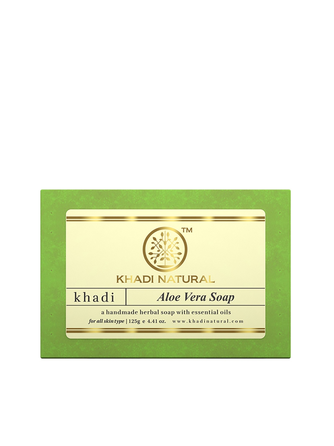 

Khadi Natural Unisex Ayurvedic Aloevera Soap 125 g, Green