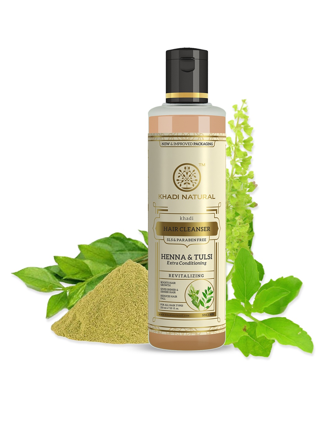 

Khadi Natural Heena & Tulsi Extra Conditioning Hair Shampoo Cleanser - 210ml, Mustard