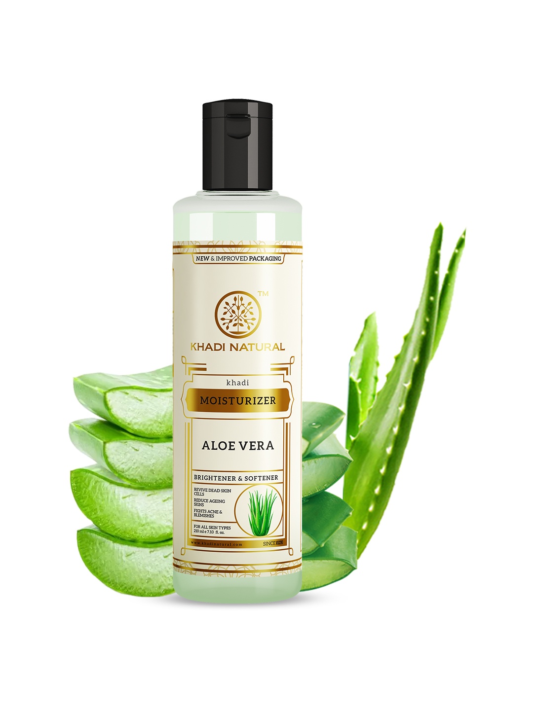 

Khadi Natural Unisex Ayurvedic Aloevera Sustainable Moisturiser 210 ml, Green