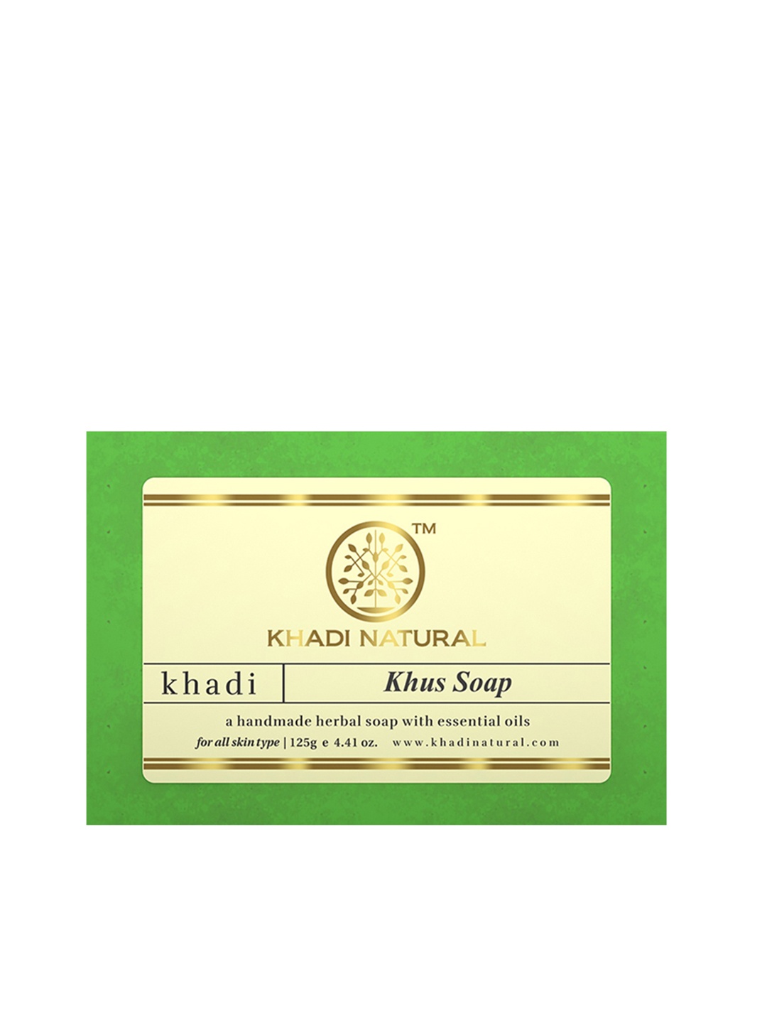 

Khadi Natural Unisex Ayurvedic Khus Soap 125 g, Green