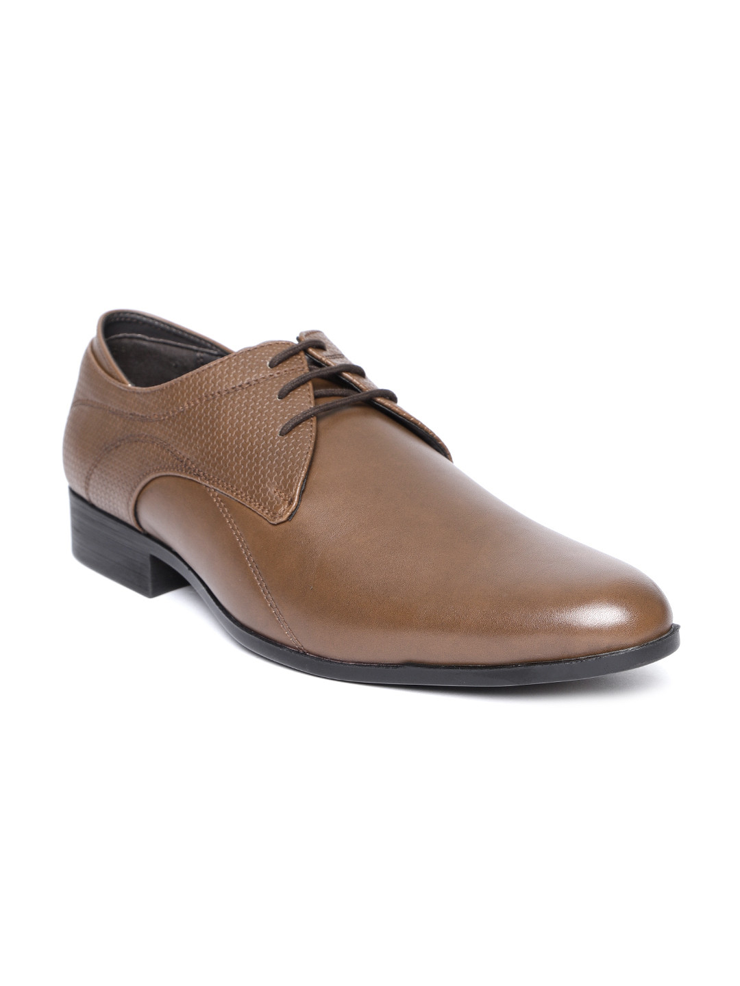 

San Frissco Men Brown Textured Formal Derbys