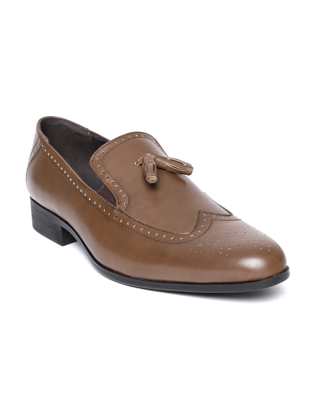 

San Frissco Men Brown Semiformal Slip-On Brogues