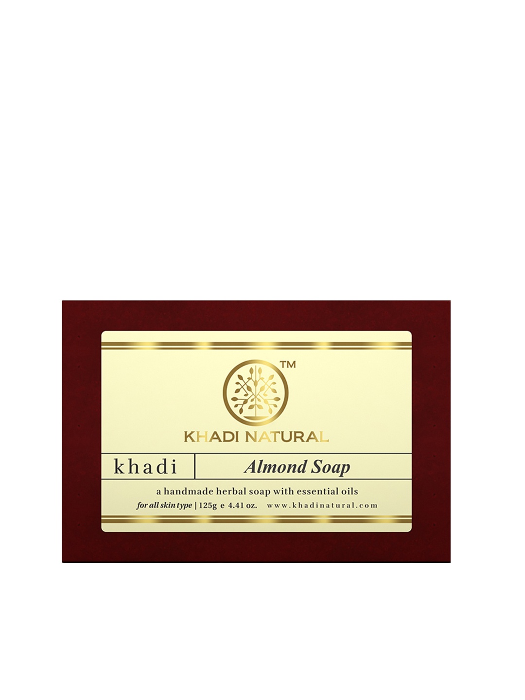 

Khadi Natural Unisex Ayurvedic Almond Soap 125 g, Brown