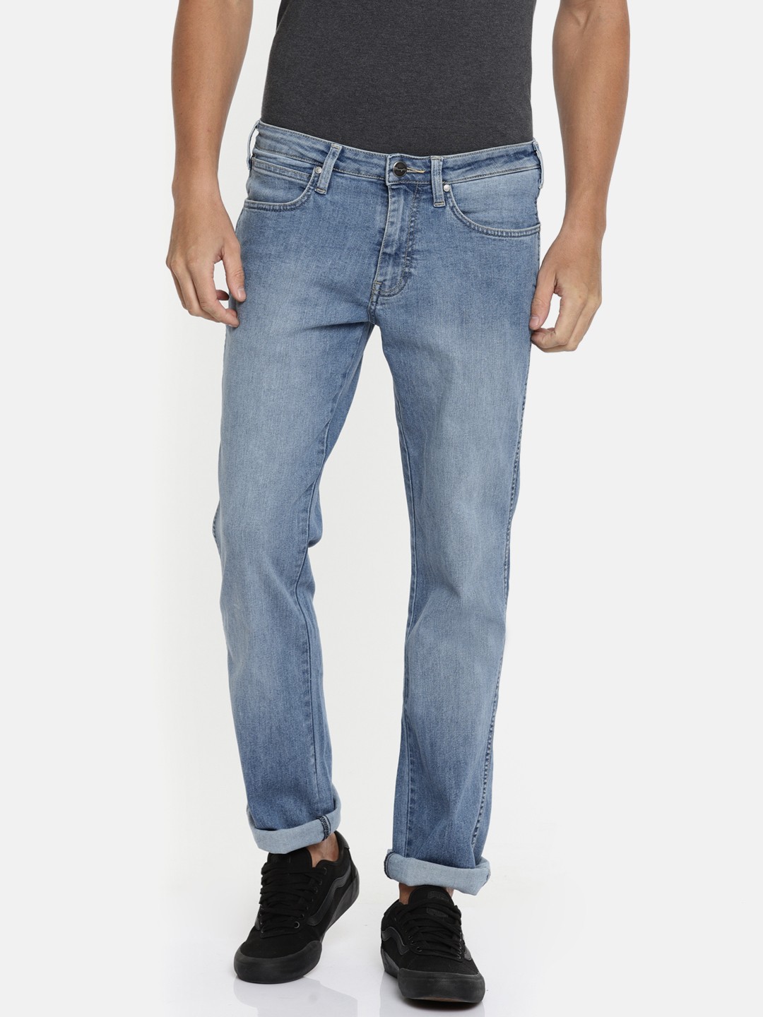 

Wrangler Men Blue Millard Regular Fit Low-Rise Clean Look Stretchable Jeans