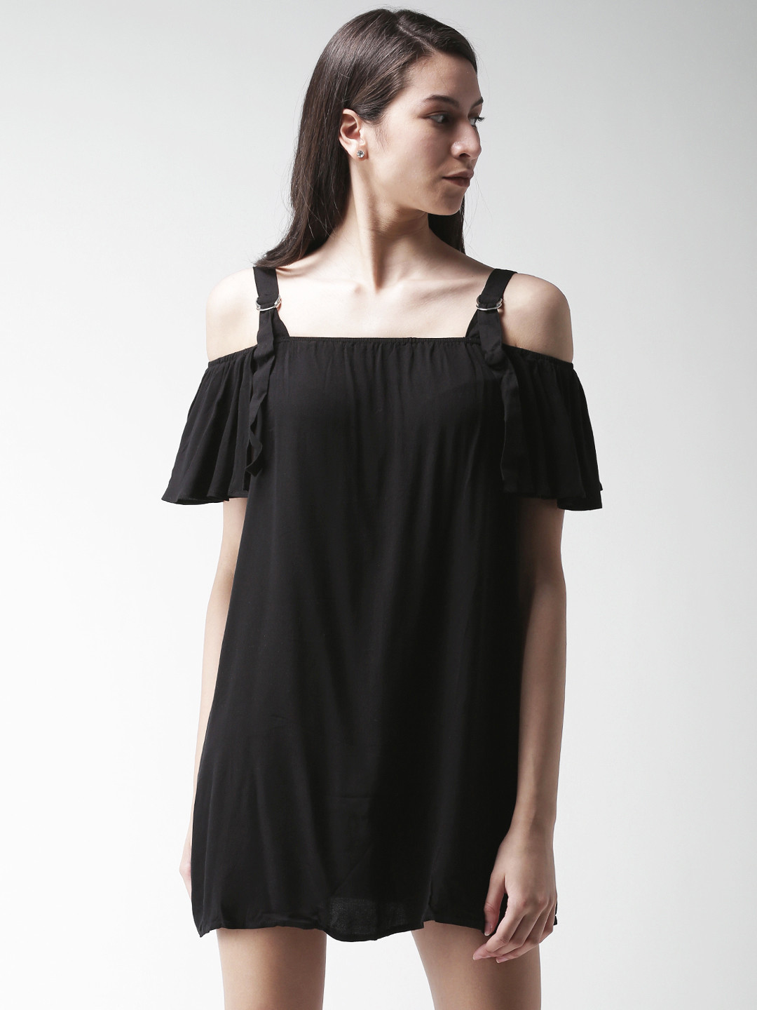 

FOREVER 21 Women Black A-Line Dress