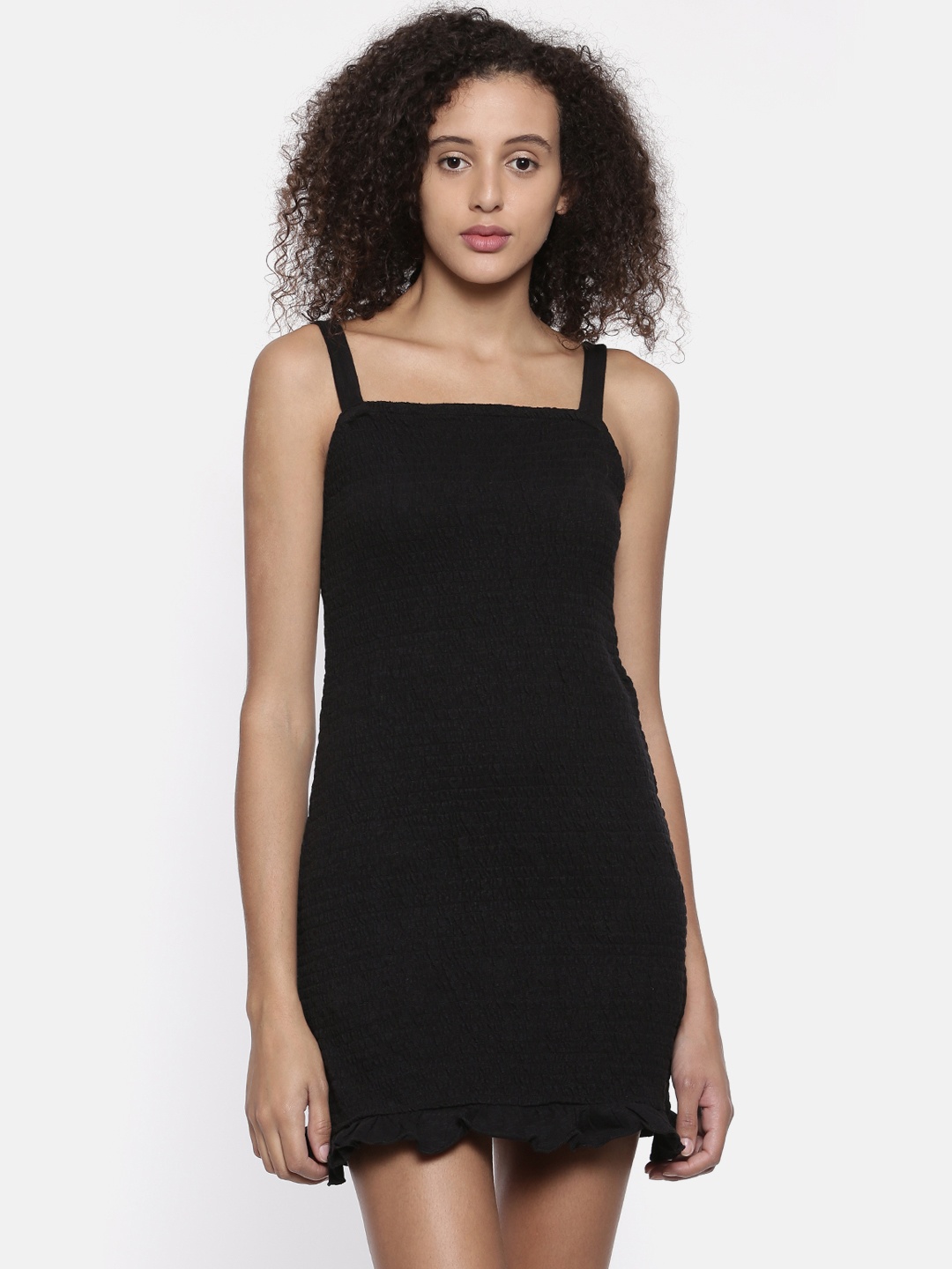 

Rattrap Women Black Solid Bodycon Dress