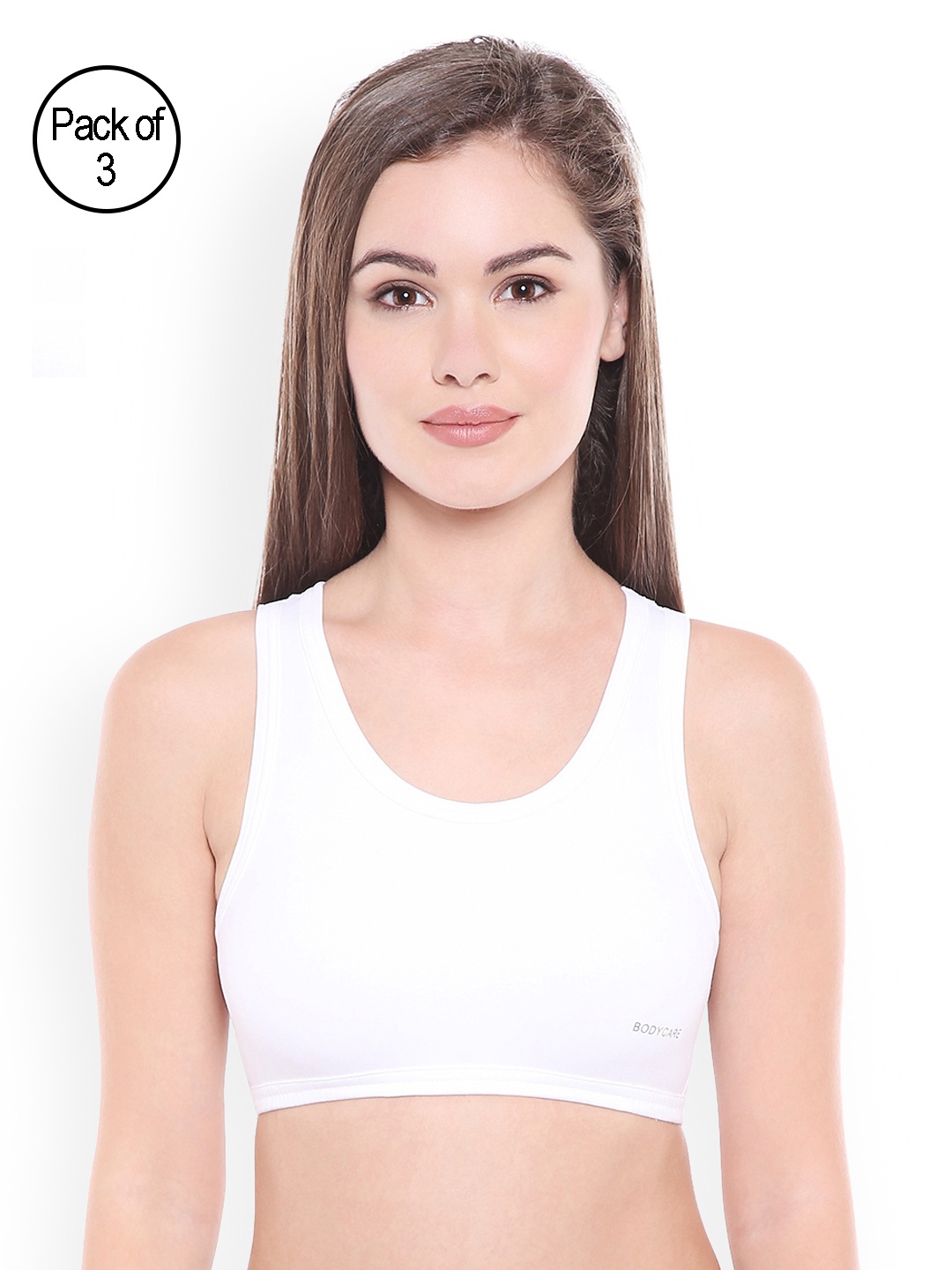 

Bodycare Pack of 3 Full Coverage Sports Bras E1610WWW, White