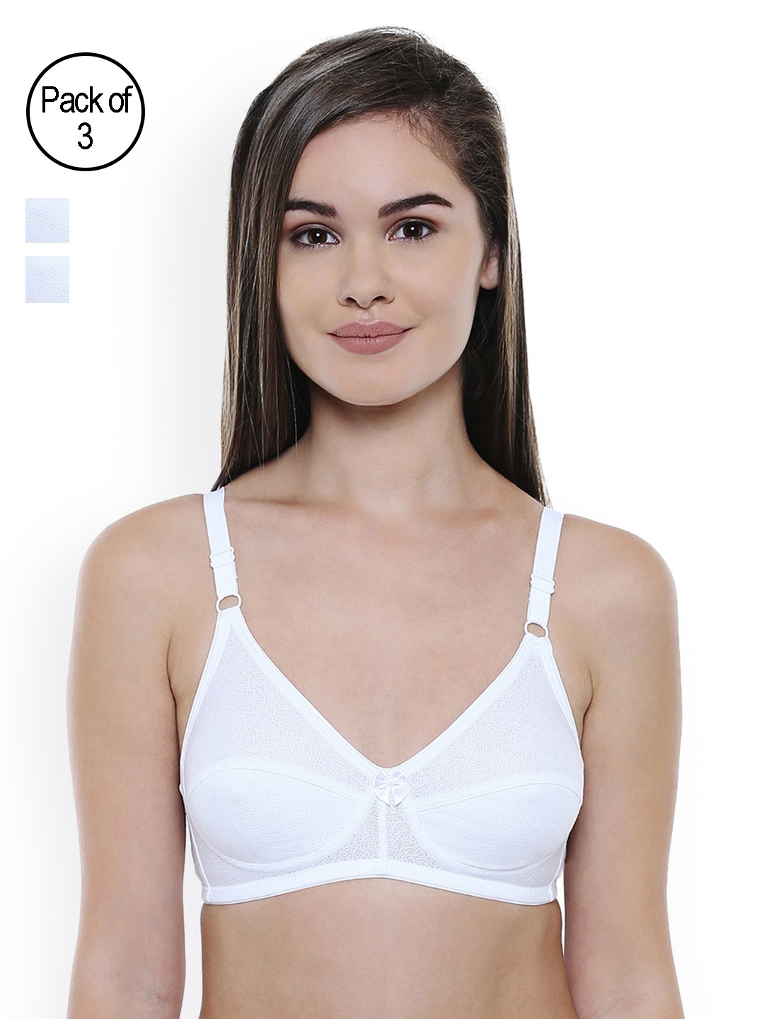 

Bodycare Pack of 3 Bras, White