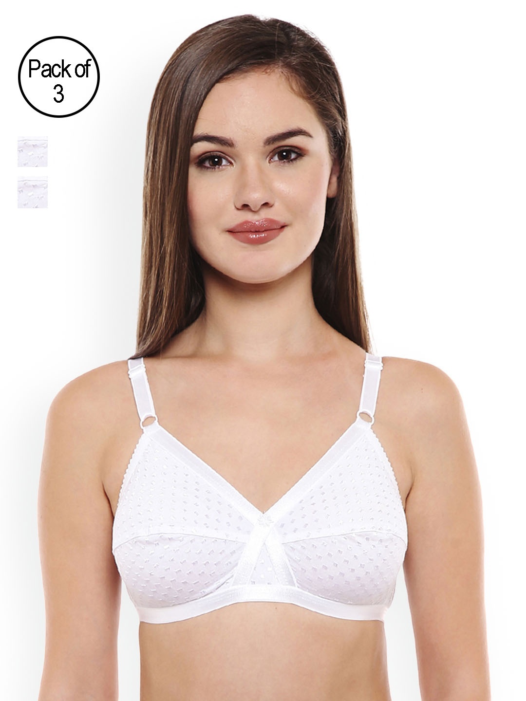 

Bodycare Pack of 3 Bras, White