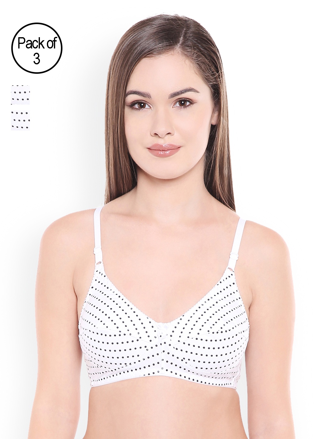 

Bodycare Pack of 3 Full Coverage Bras E1503WWW, White