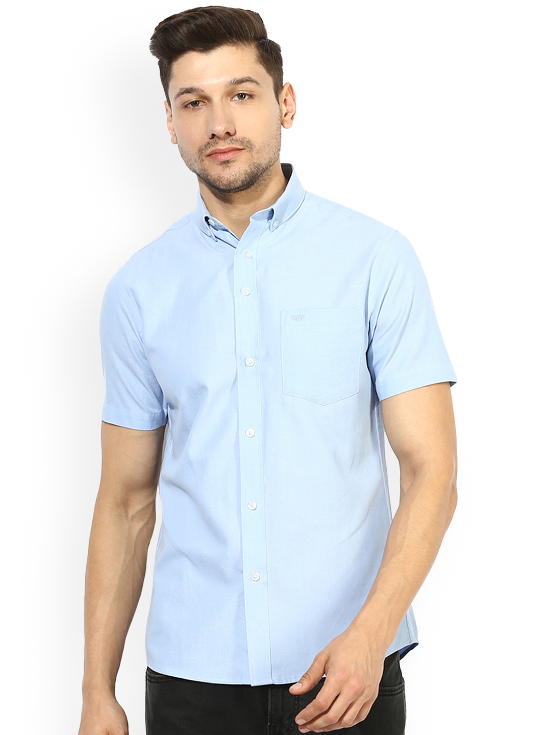 

Red Tape Men Blue Comfort Regular Fit Solid Casual Shirt