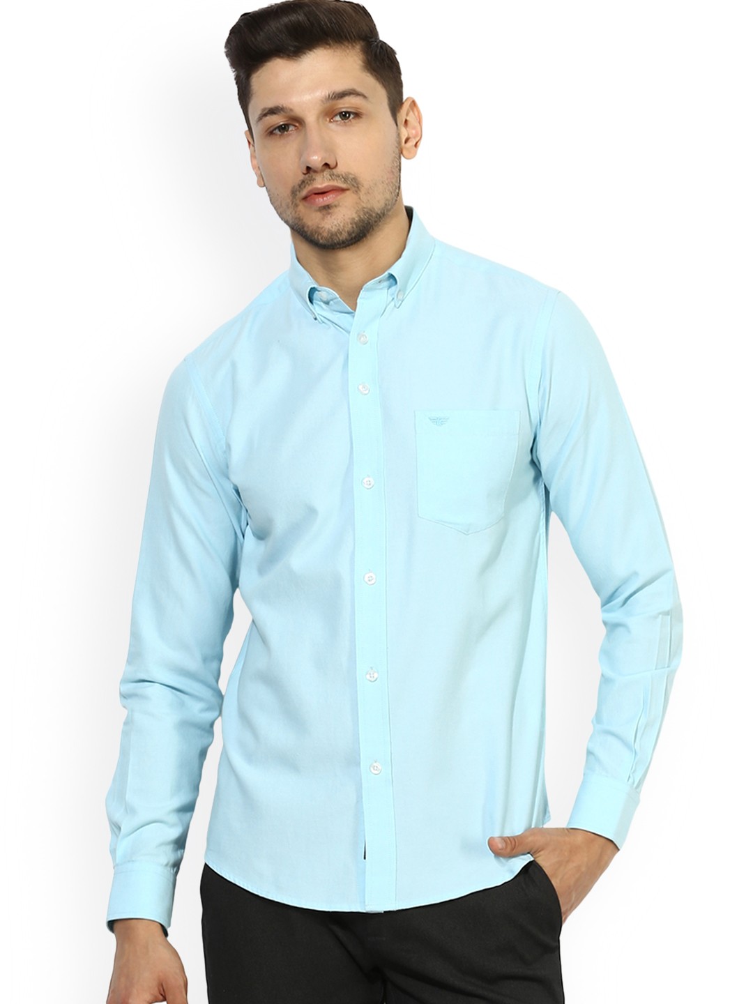 

Red Tape Men Blue Comfort Regular Fit Solid Casual Shirt