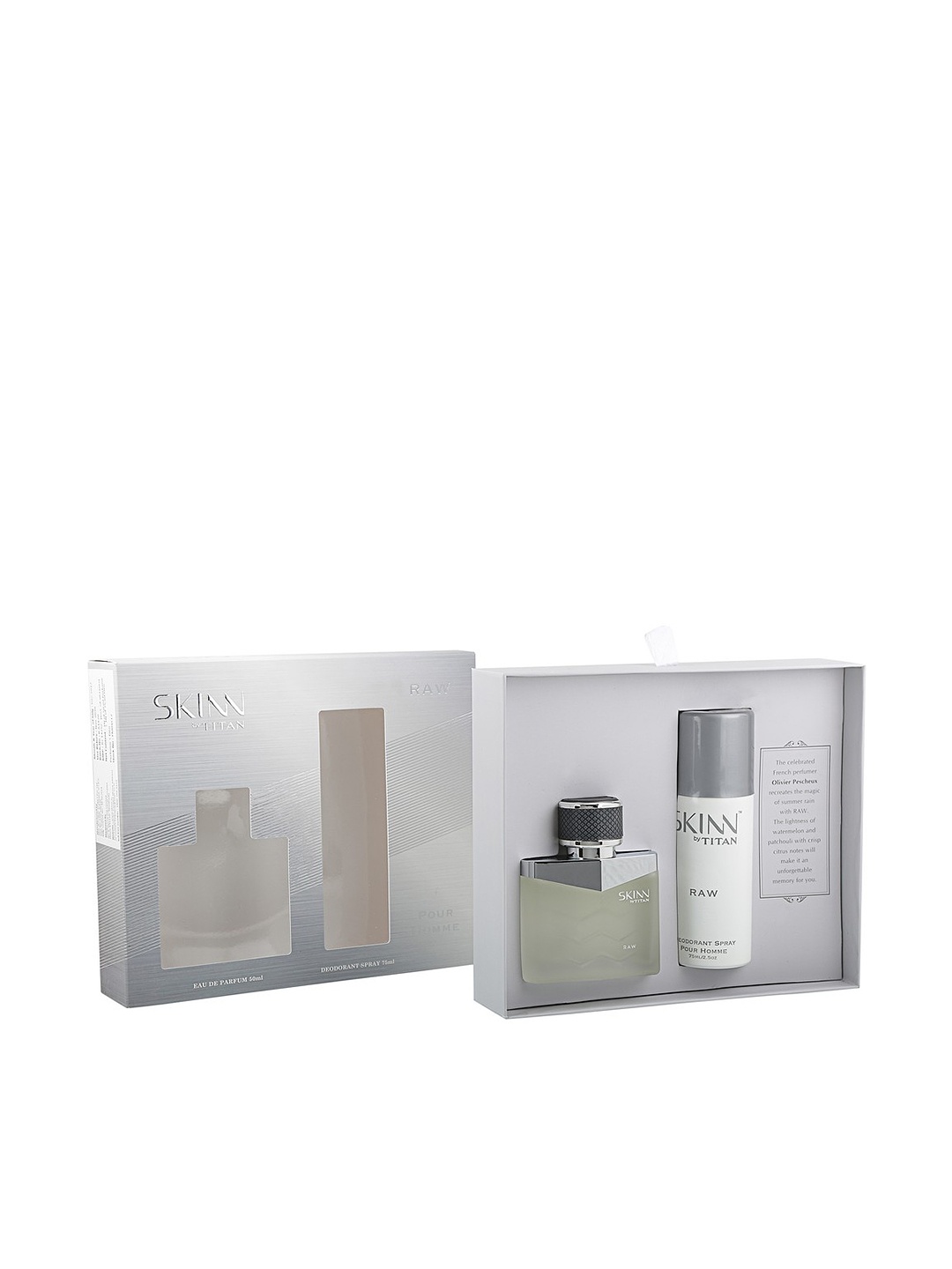 

SKINN by Titan Men Pack of 2 Raw Coffret Gift Set, Off white