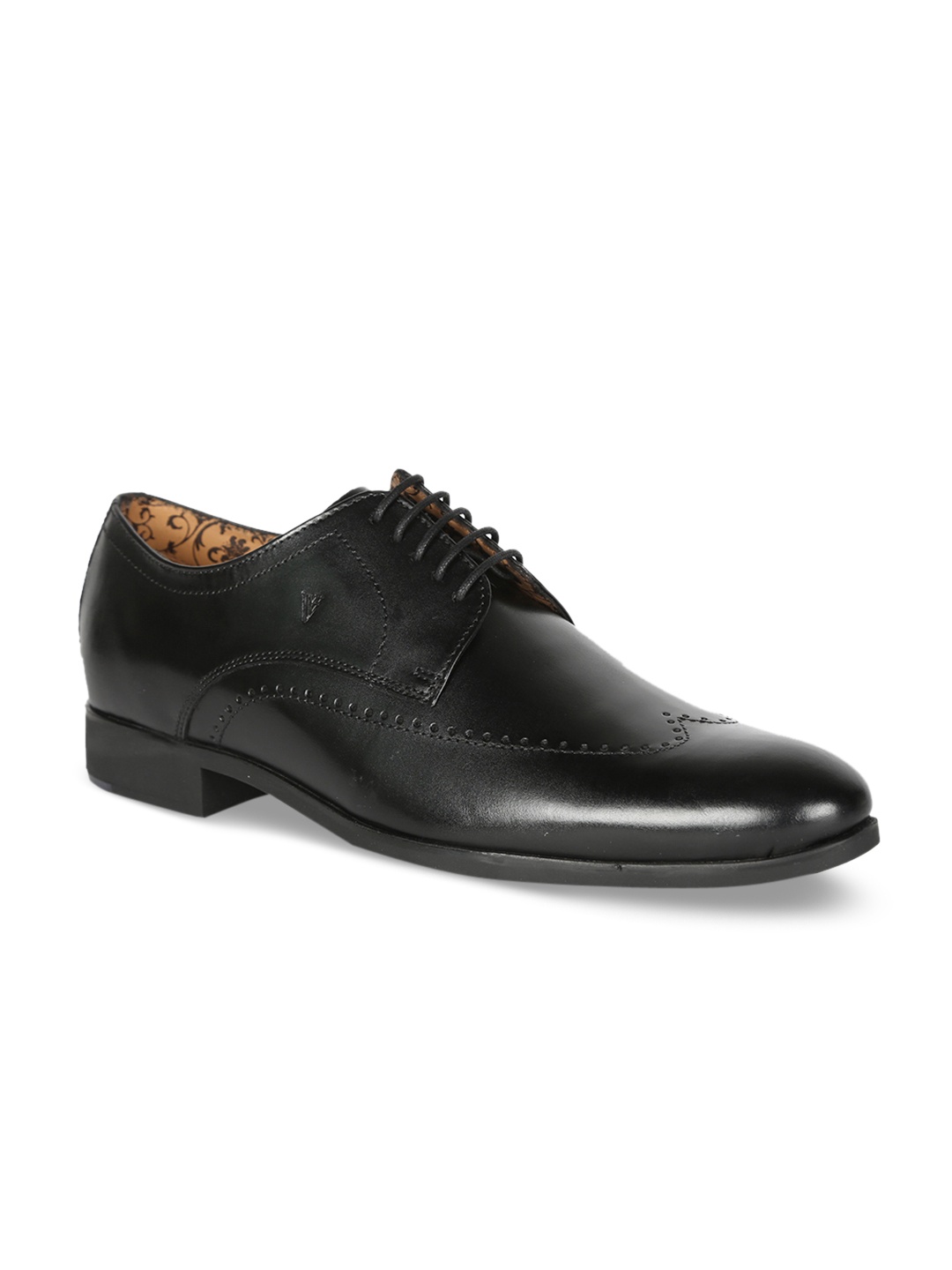

Van Heusen Men Black Formal Leather Derbys