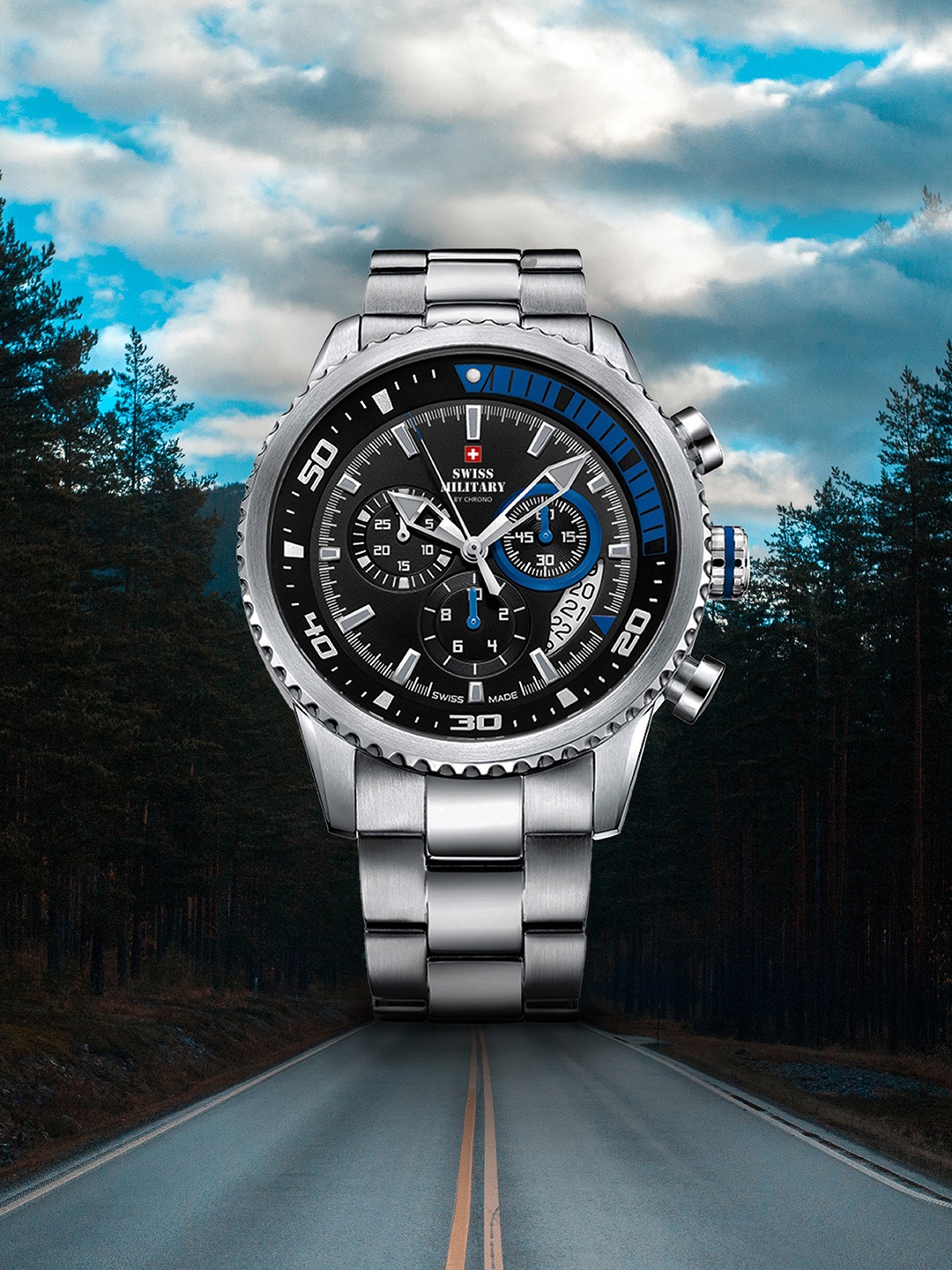 

Swiss Military by Chrono Men Black Analogue Watch