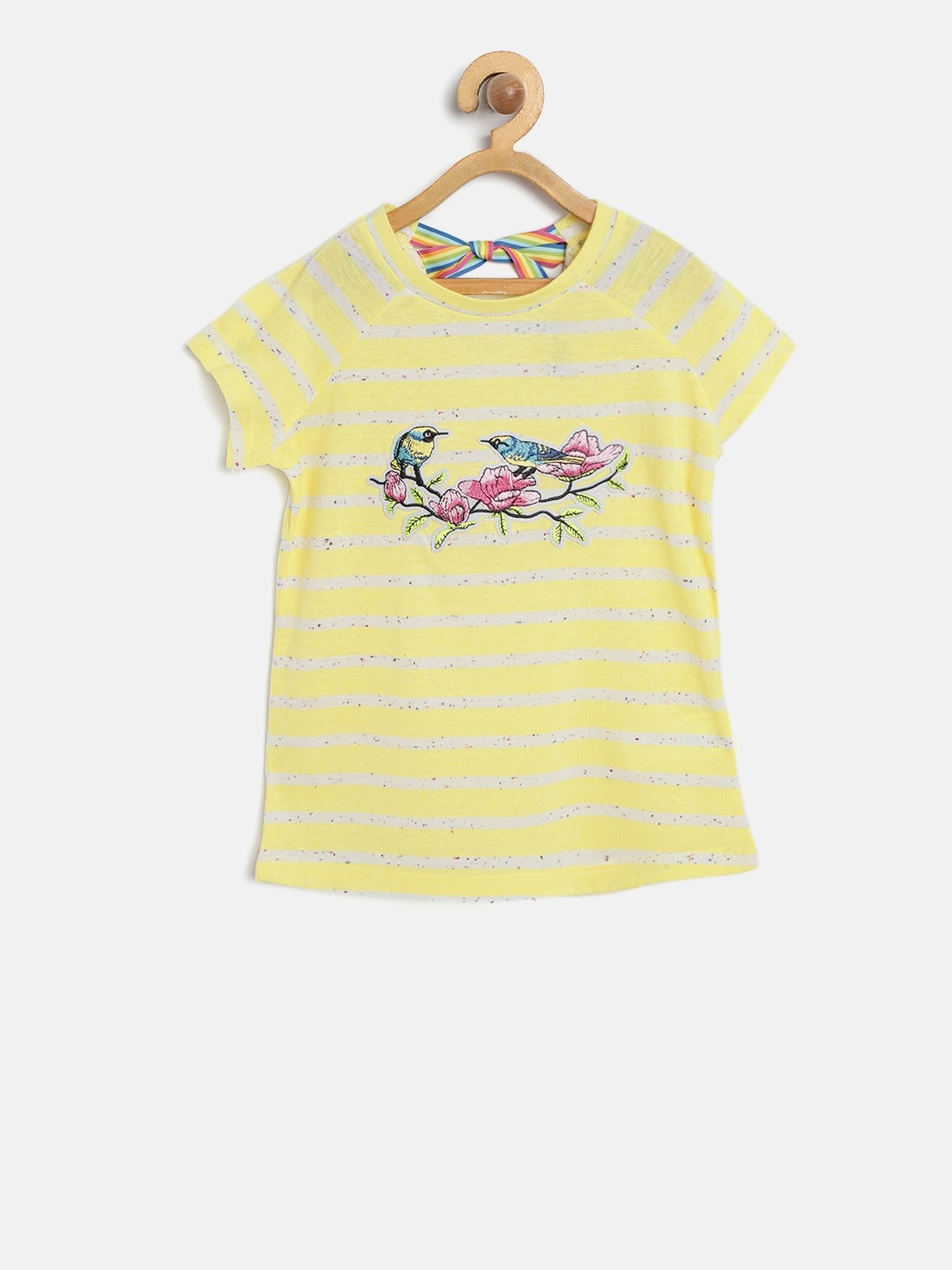 

Lee Cooper Girls Yellow & White Striped Top
