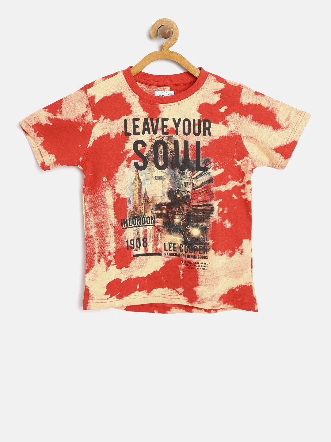 

Lee Cooper Boys Red Printed Round Neck T-shirt