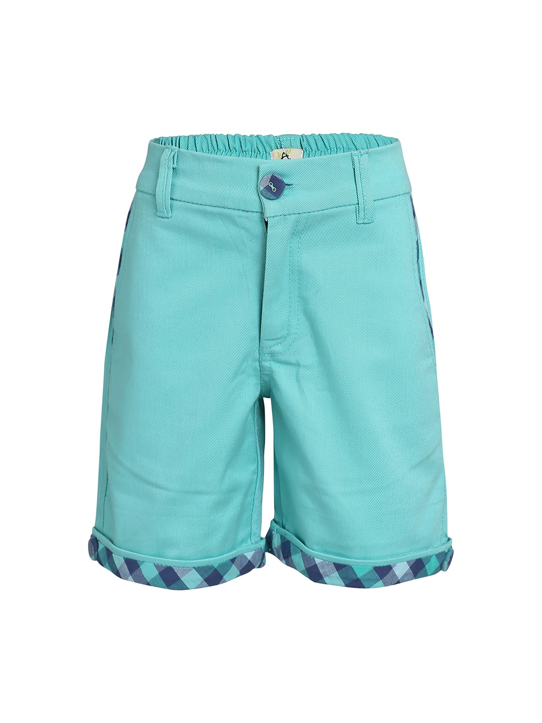 

A Little Fable Boys Green Solid Regular Fit Regular Shorts