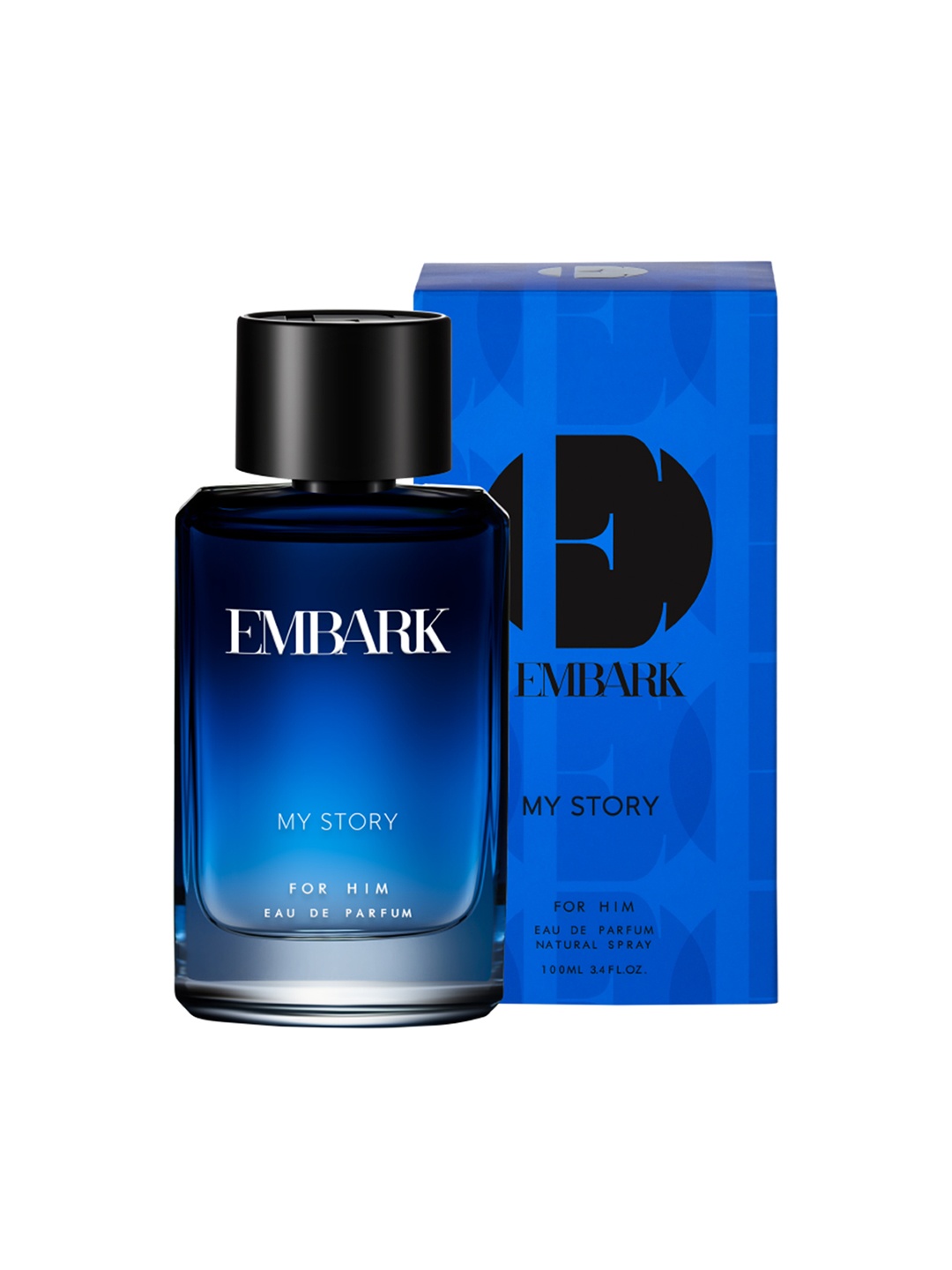 

EMBARK Men My Story EDP Perfume Spray 100 ml, Blue