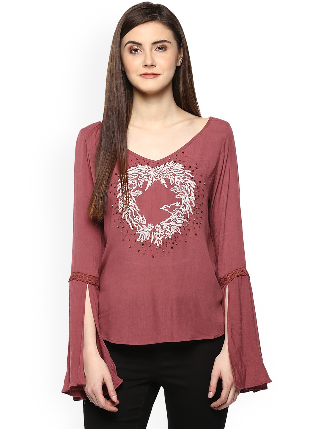 

Taurus Women Pink Solid Top