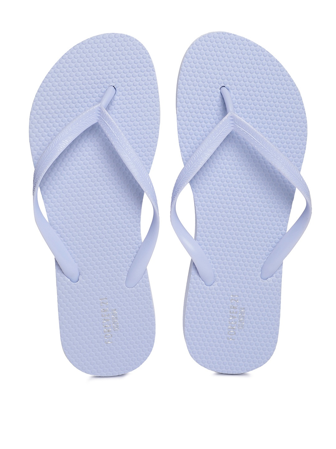 

FOREVER 21 Women Blue Solid Thong Flip-Flops