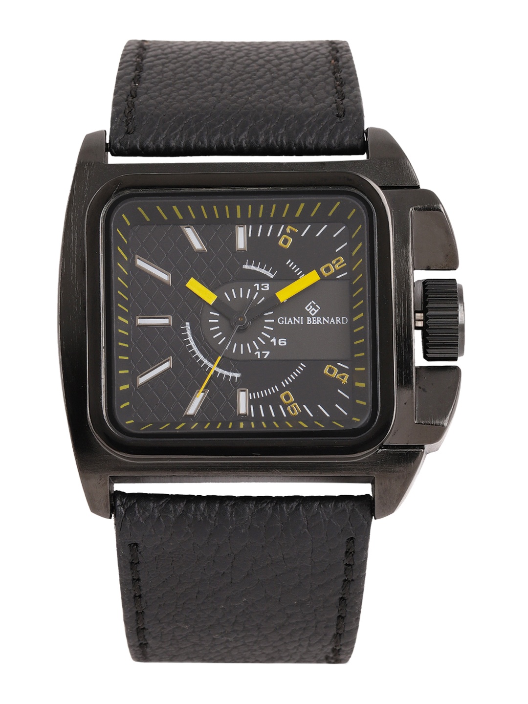 

Giani Bernard Men Black Analogue Watch GB-117B