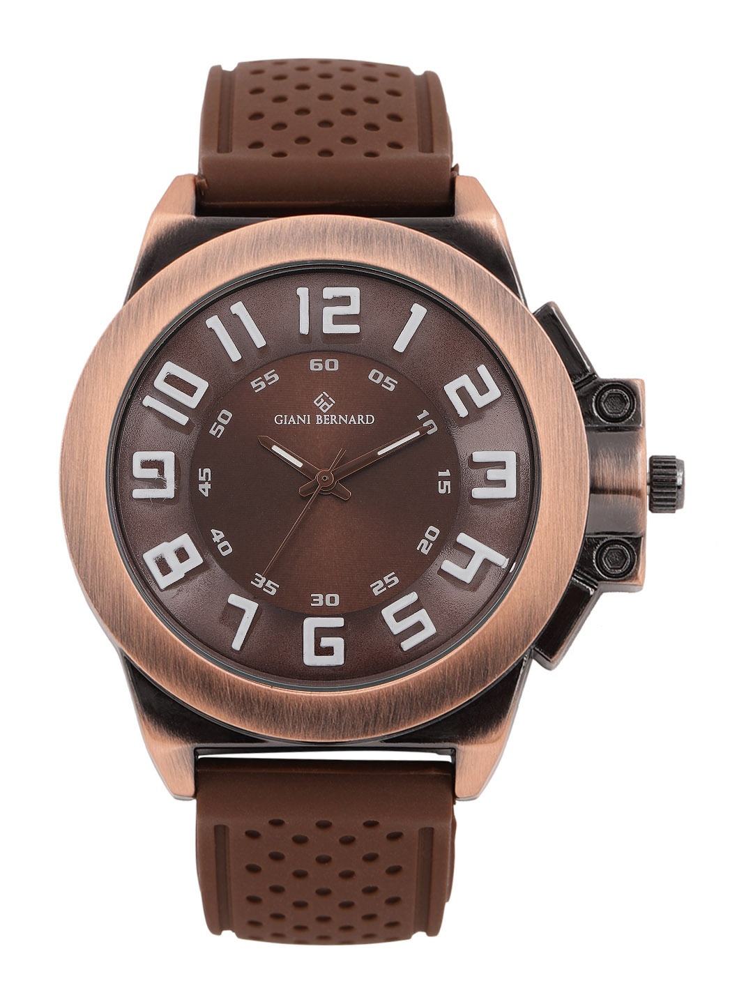

Giani Bernard Men Copper-Toned Analogue Watch GB-125C