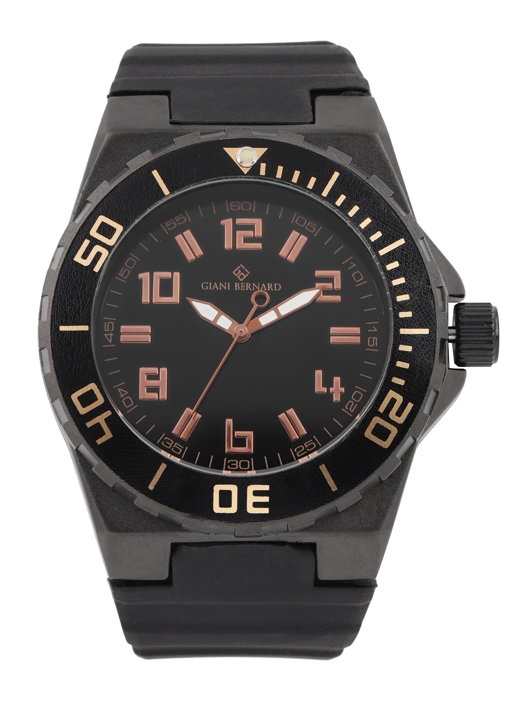 

Giani Bernard Men Black Analogue Watch GB-108C-A