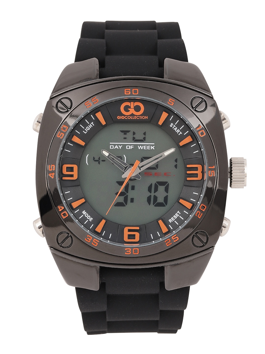 

GIO COLLECTION Men Grey Analogue and Digital Watch