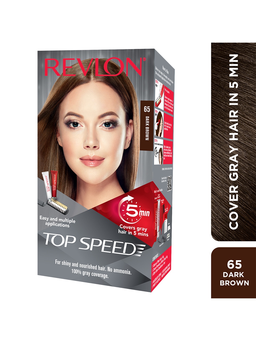 

Revlon Top Speed Hair Color - Women - Dark Brown 65