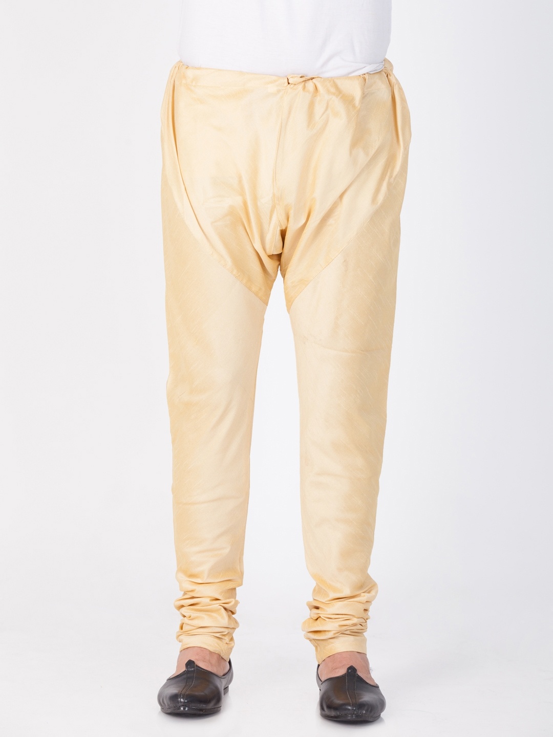 

VASTRAMAY Men Cream-Coloured Solid Churidar