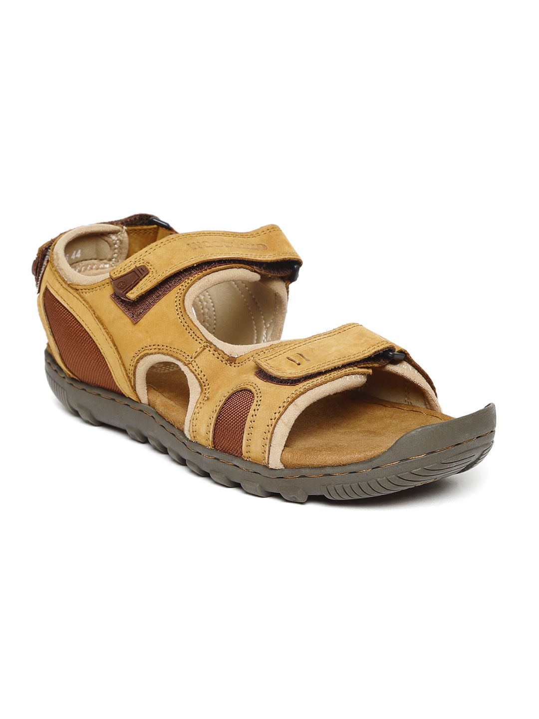 

Woodland Men Camel Brown Leather Comfort Sandals