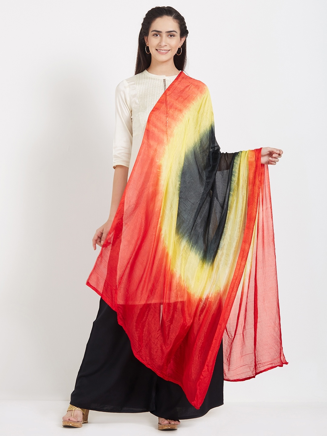 

Dupatta Bazaar Multicoloured Dyed Dupatta, Multi
