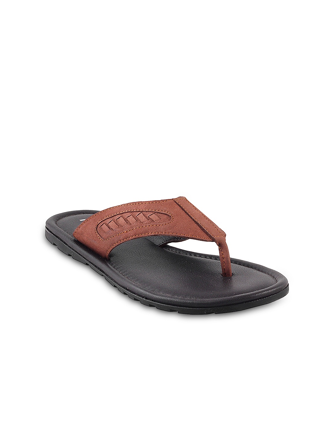 

Mochi Men Tan Brown Leather Comfort Sandals