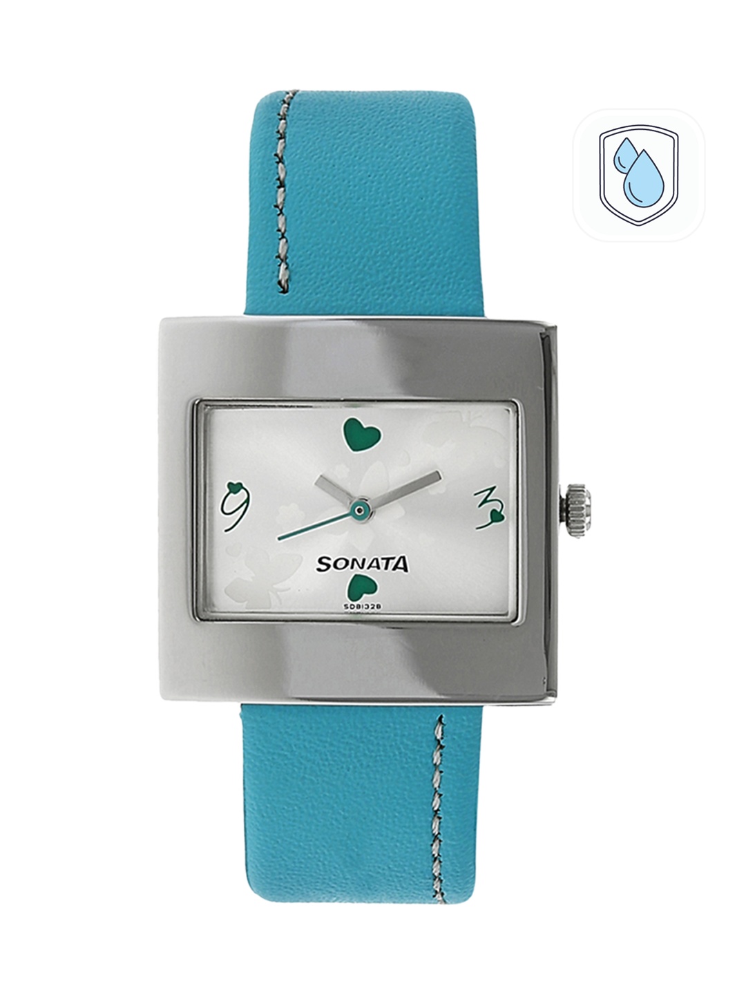 

Sonata Women Turquoise Blue & Silver-Toned Analogue Watch NG8965SL01AC