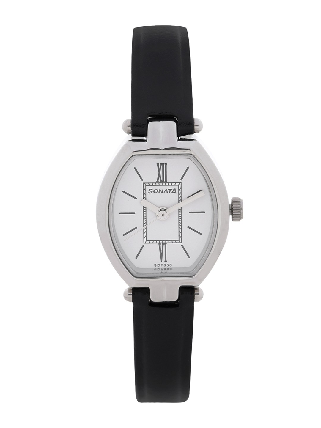 

Sonata Women Black & White Analogue Watch NK8083SL03