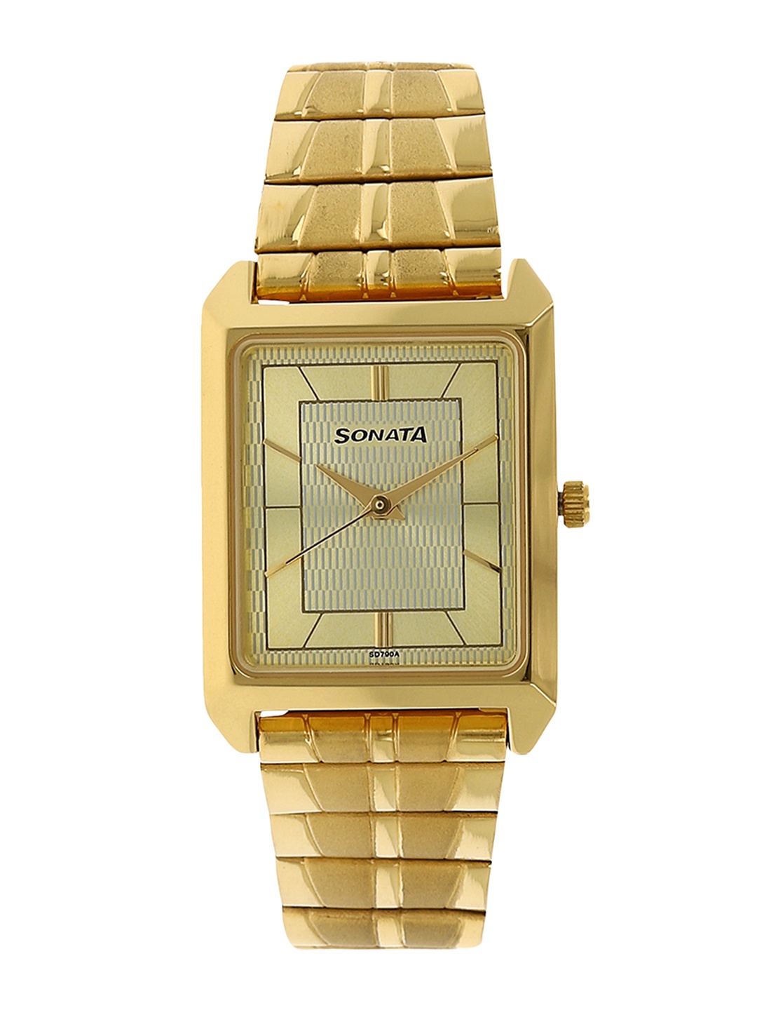 

Sonata Men Gold-Toned Analogue Watch