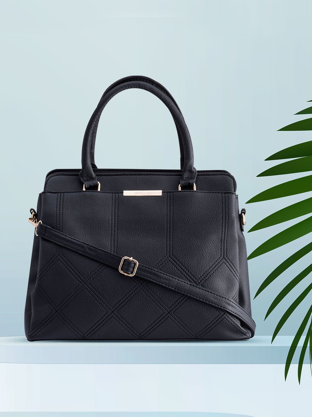 

LEGAL BRIBE Black Solid Handheld Bag