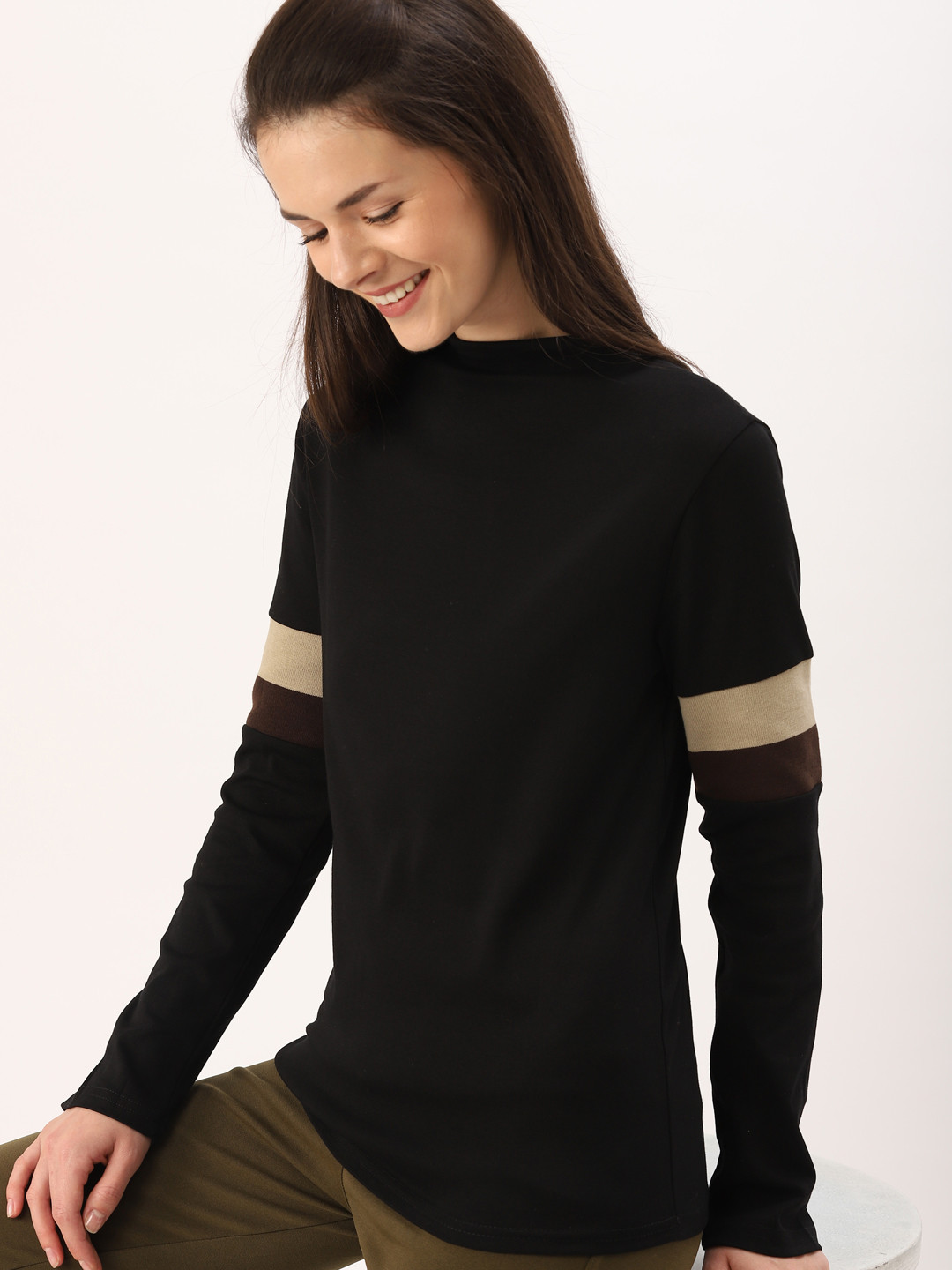 

DressBerry Women Black Solid Top