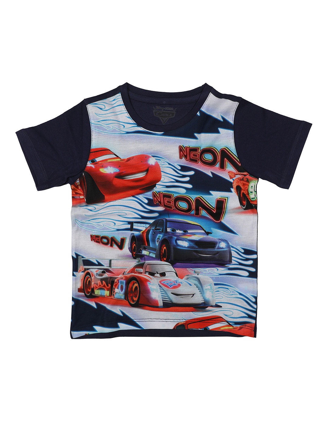 

Disney by Wear Your Mind Boys Blue Printed Round Neck T-shirt
