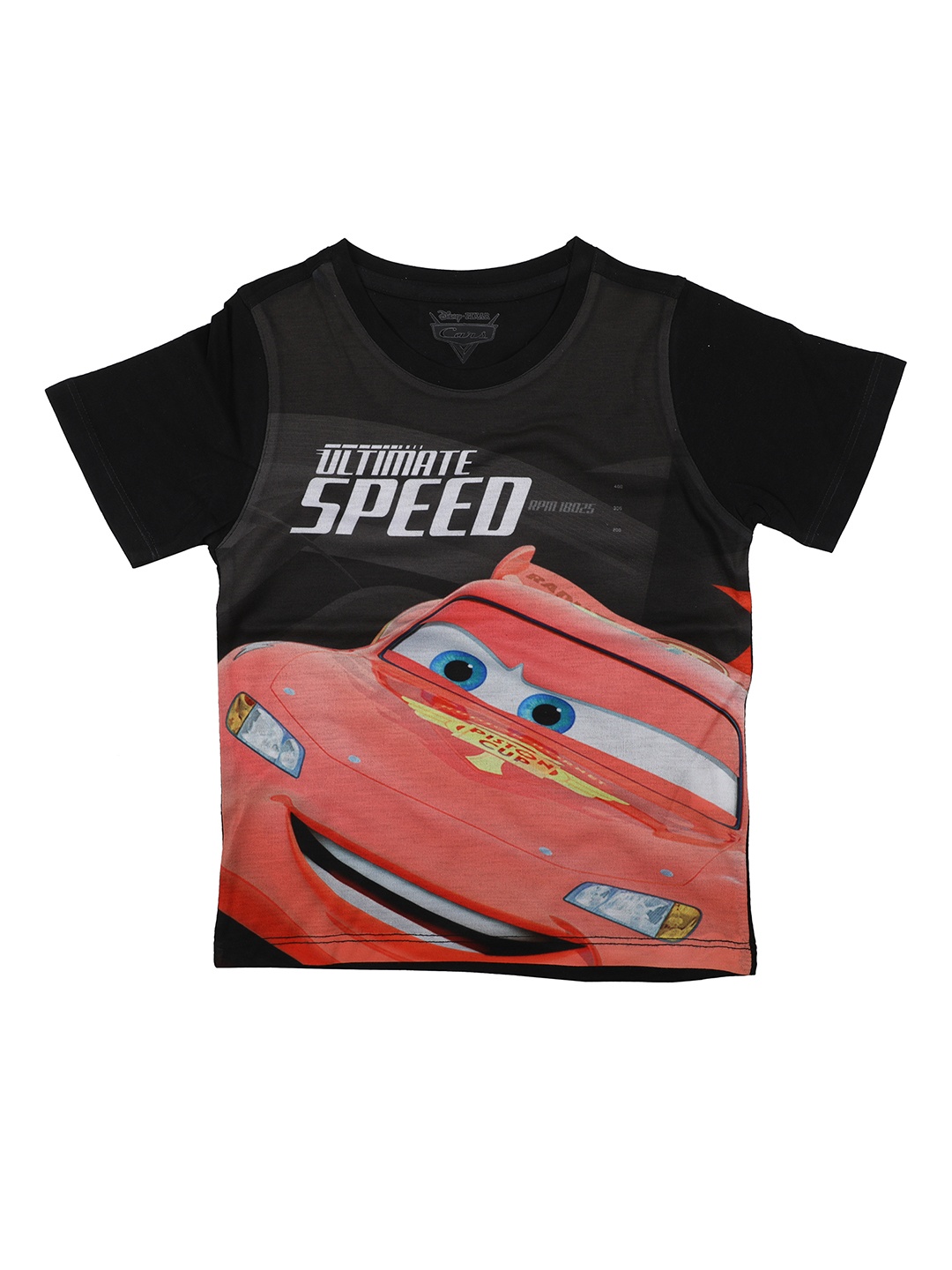 

Disney by Wear Your Mind Boys Black Printed Round Neck T-shirt