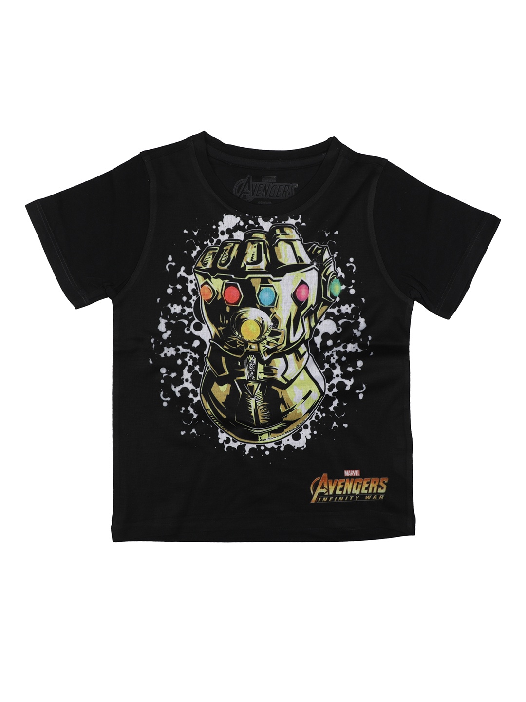 

Marvel by Wear Your Mind Boys Black Printed Round Neck T-shirt