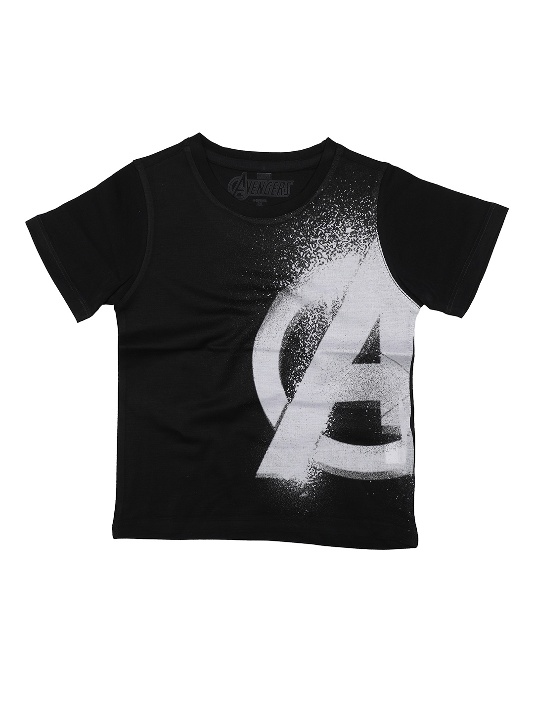 

Marvel by Wear Your Mind Boys Black Printed Round Neck T-shirt