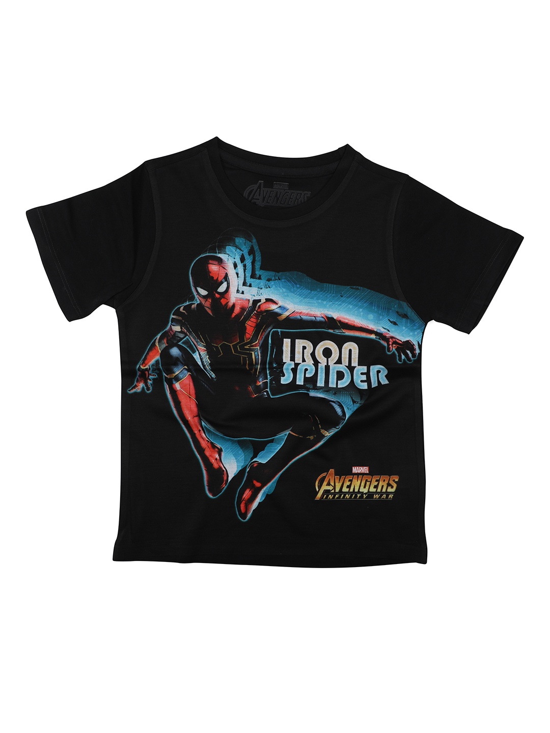 

Marvel by Wear Your Mind Boys Black Printed Round Neck T-shirt